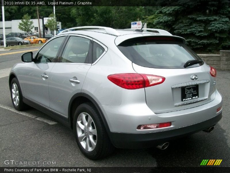 Liquid Platinum / Graphite 2010 Infiniti EX 35 AWD