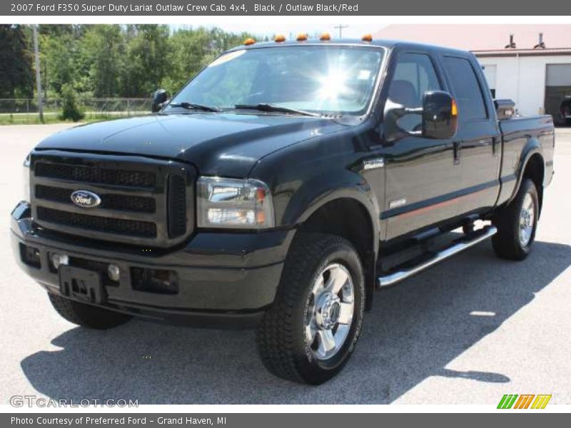 Black / Outlaw Black/Red 2007 Ford F350 Super Duty Lariat Outlaw Crew Cab 4x4