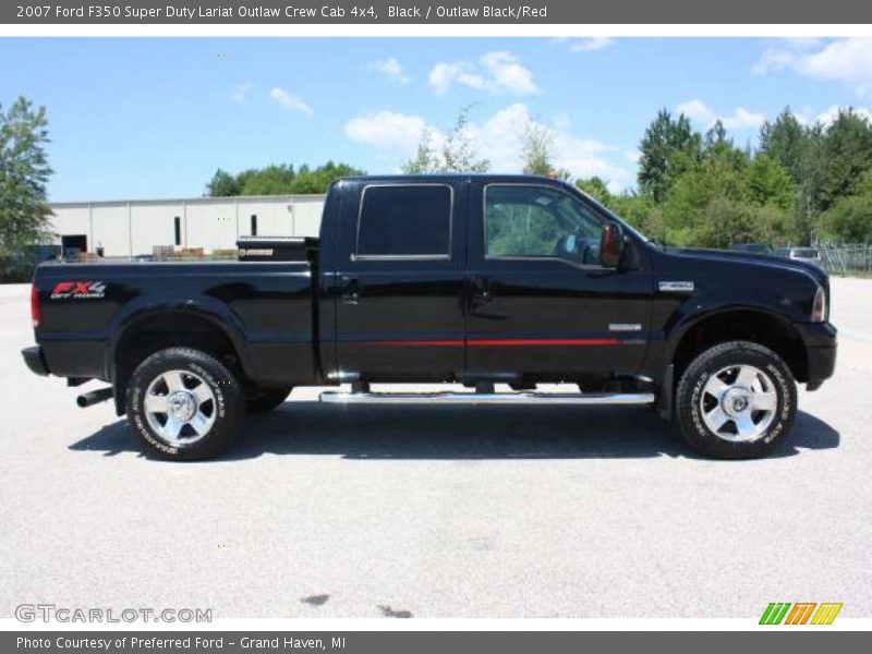 Black / Outlaw Black/Red 2007 Ford F350 Super Duty Lariat Outlaw Crew Cab 4x4