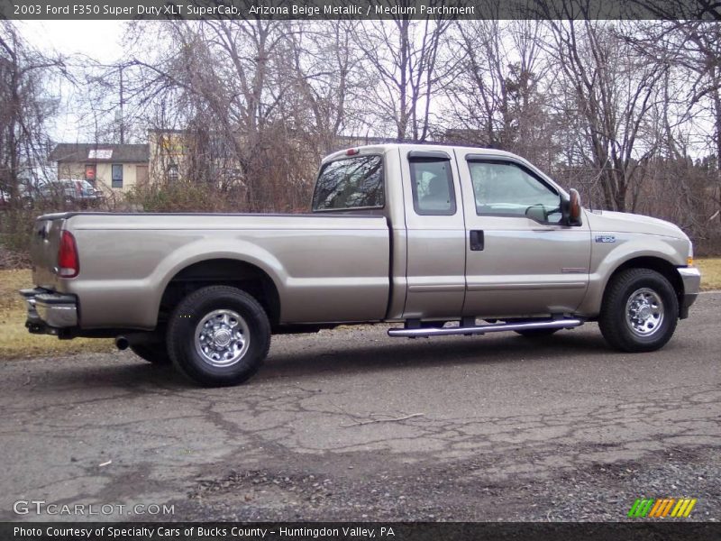Arizona Beige Metallic / Medium Parchment 2003 Ford F350 Super Duty XLT SuperCab