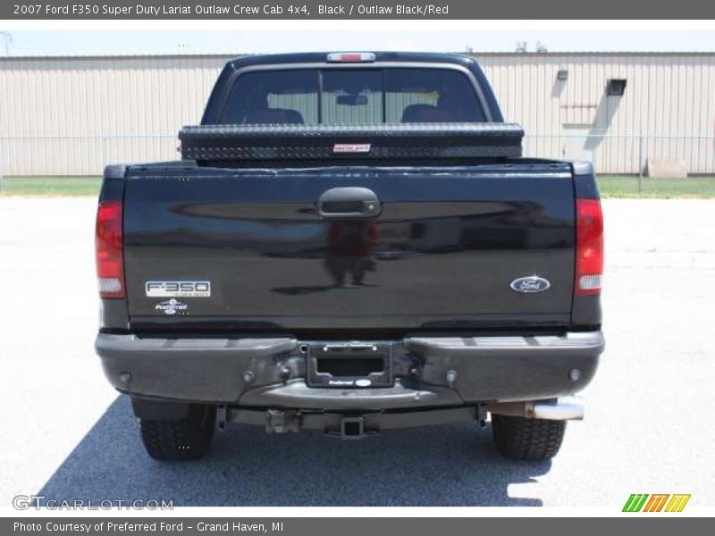 Black / Outlaw Black/Red 2007 Ford F350 Super Duty Lariat Outlaw Crew Cab 4x4