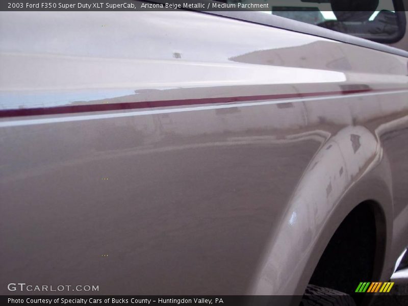 Arizona Beige Metallic / Medium Parchment 2003 Ford F350 Super Duty XLT SuperCab