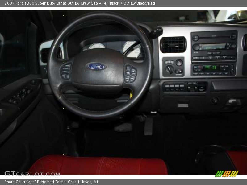 Black / Outlaw Black/Red 2007 Ford F350 Super Duty Lariat Outlaw Crew Cab 4x4