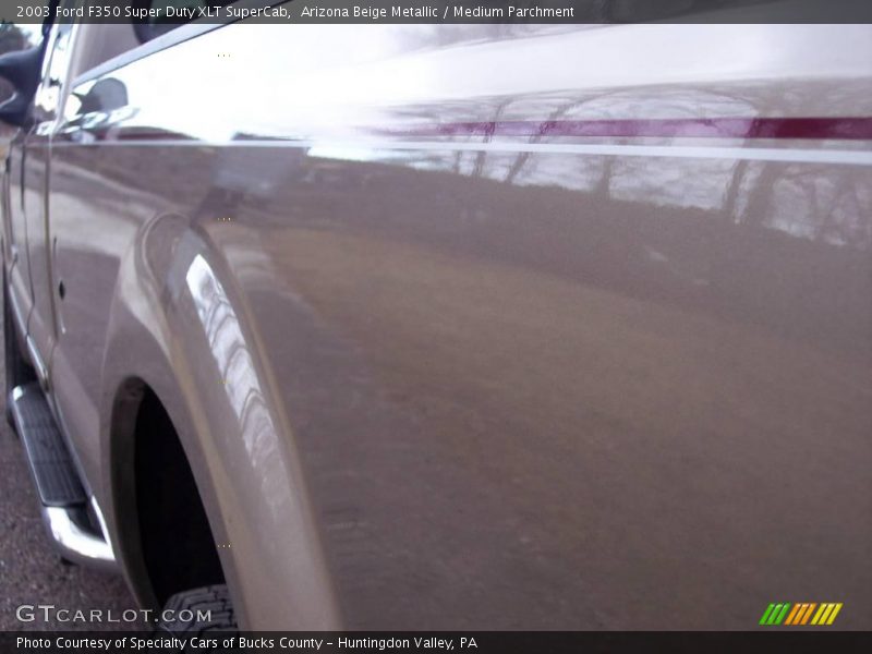 Arizona Beige Metallic / Medium Parchment 2003 Ford F350 Super Duty XLT SuperCab