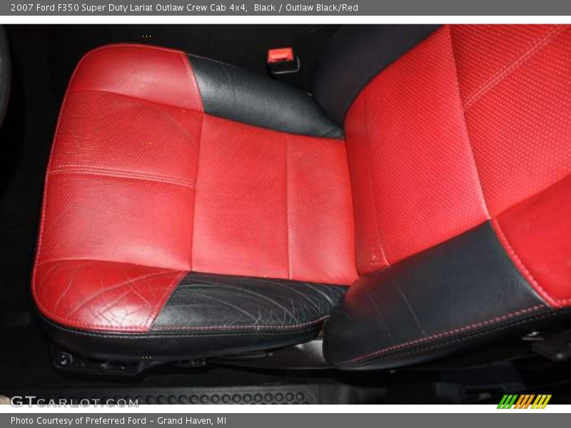 Black / Outlaw Black/Red 2007 Ford F350 Super Duty Lariat Outlaw Crew Cab 4x4