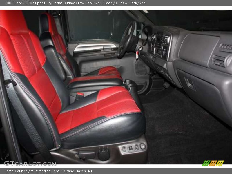 Black / Outlaw Black/Red 2007 Ford F350 Super Duty Lariat Outlaw Crew Cab 4x4