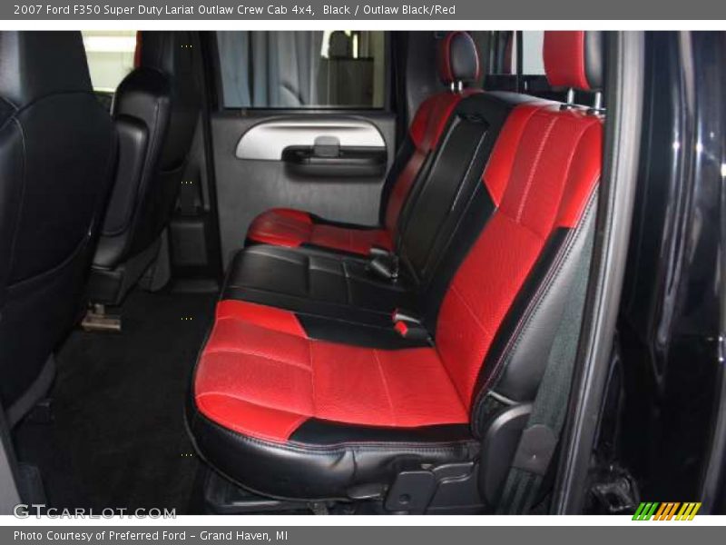 Black / Outlaw Black/Red 2007 Ford F350 Super Duty Lariat Outlaw Crew Cab 4x4