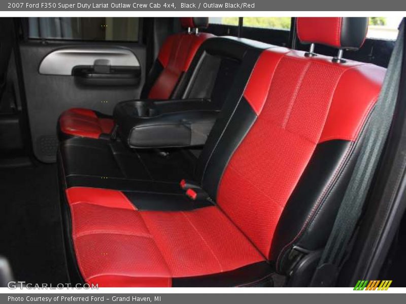 Black / Outlaw Black/Red 2007 Ford F350 Super Duty Lariat Outlaw Crew Cab 4x4