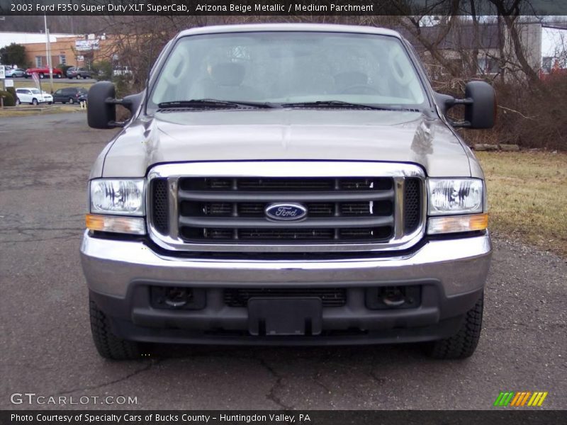Arizona Beige Metallic / Medium Parchment 2003 Ford F350 Super Duty XLT SuperCab