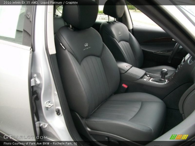  2010 EX 35 AWD Graphite Interior