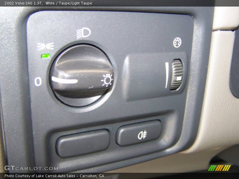 Controls of 2002 S40 1.9T