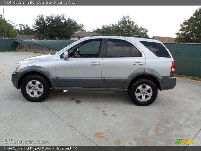 Clear Silver Metallic / Gray 2005 Kia Sorento EX