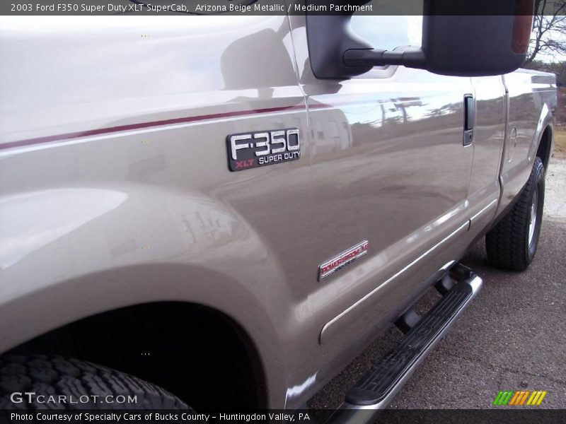 Arizona Beige Metallic / Medium Parchment 2003 Ford F350 Super Duty XLT SuperCab