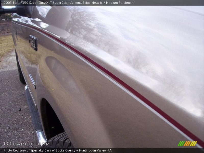 Arizona Beige Metallic / Medium Parchment 2003 Ford F350 Super Duty XLT SuperCab