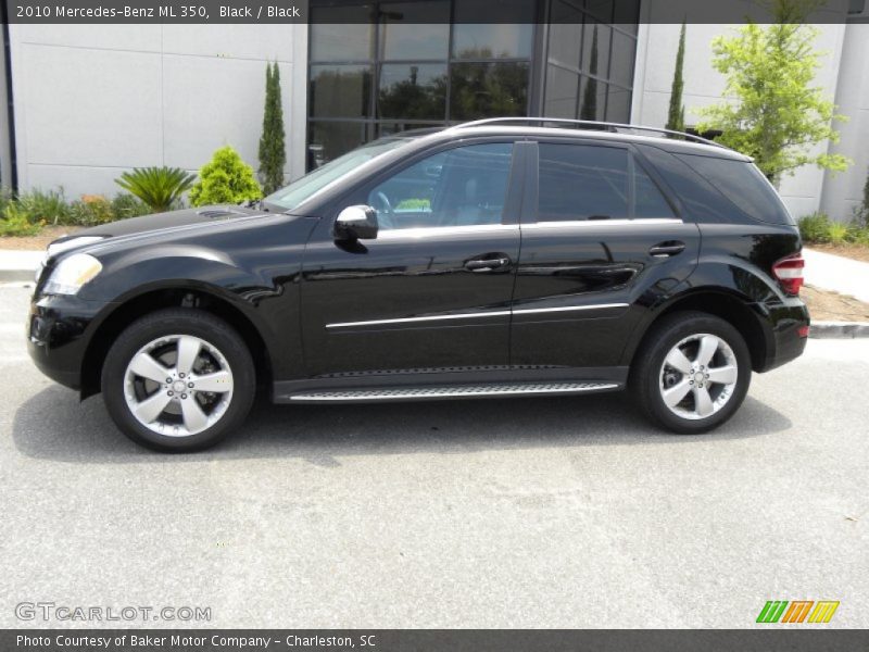 Black / Black 2010 Mercedes-Benz ML 350