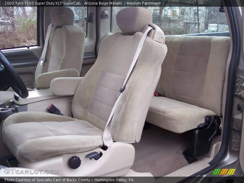 Arizona Beige Metallic / Medium Parchment 2003 Ford F350 Super Duty XLT SuperCab
