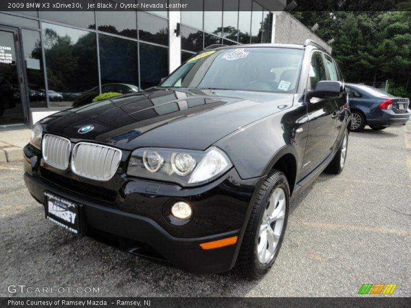 Jet Black / Oyster Nevada Leather 2009 BMW X3 xDrive30i