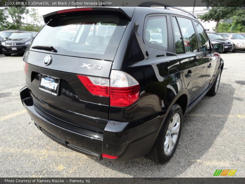 Jet Black / Oyster Nevada Leather 2009 BMW X3 xDrive30i