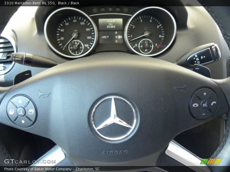 Black / Black 2010 Mercedes-Benz ML 350