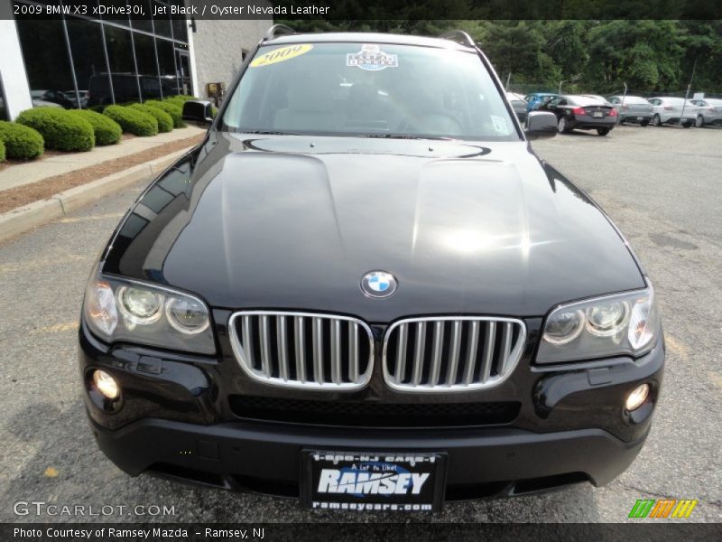 Jet Black / Oyster Nevada Leather 2009 BMW X3 xDrive30i