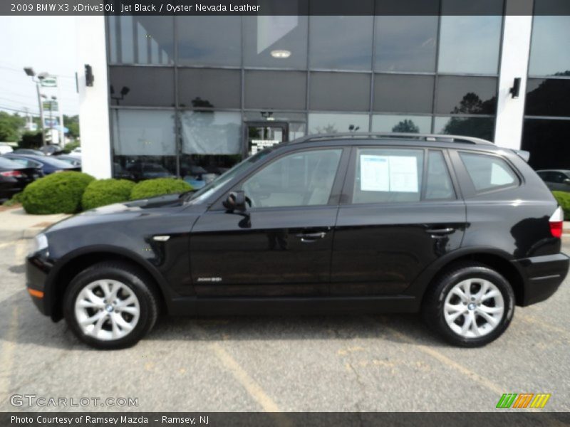 Jet Black / Oyster Nevada Leather 2009 BMW X3 xDrive30i
