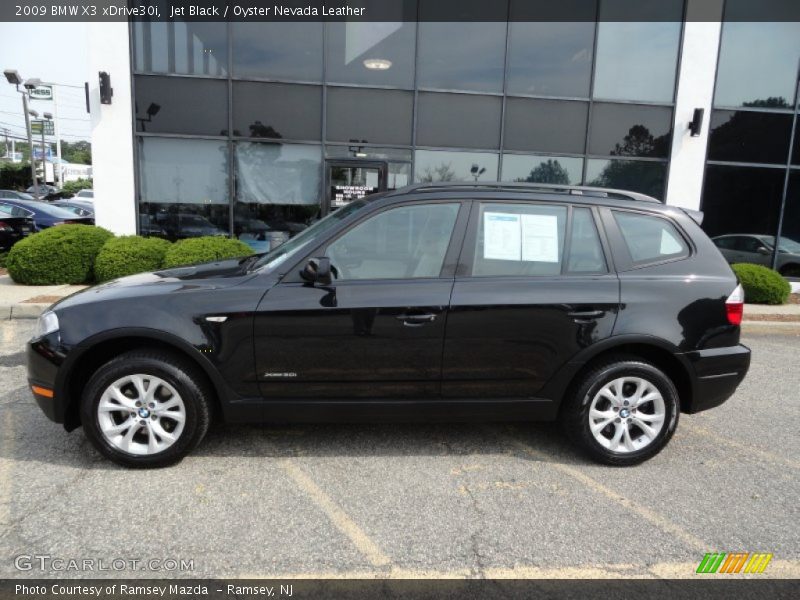Jet Black / Oyster Nevada Leather 2009 BMW X3 xDrive30i
