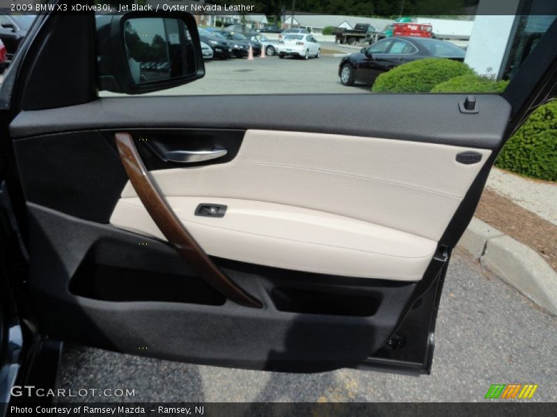 Jet Black / Oyster Nevada Leather 2009 BMW X3 xDrive30i