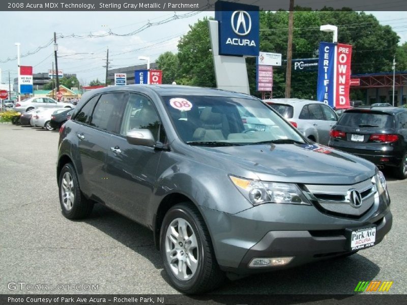 Sterling Gray Metallic / Parchment 2008 Acura MDX Technology