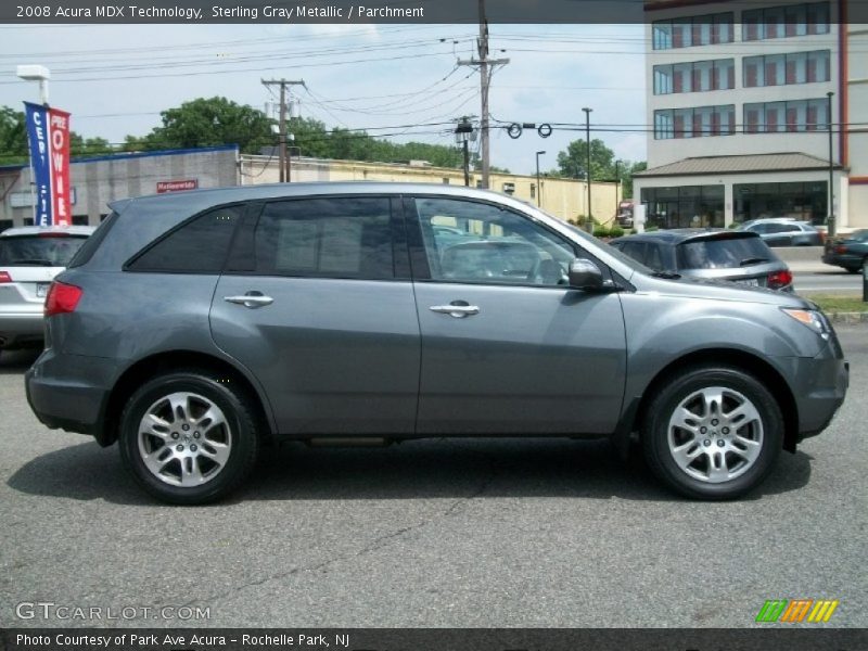 Sterling Gray Metallic / Parchment 2008 Acura MDX Technology