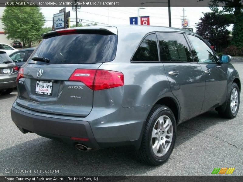 Sterling Gray Metallic / Parchment 2008 Acura MDX Technology