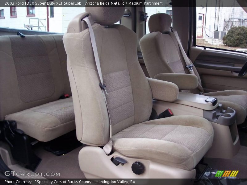 Arizona Beige Metallic / Medium Parchment 2003 Ford F350 Super Duty XLT SuperCab