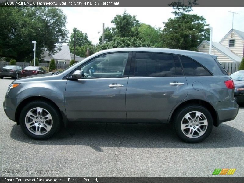 Sterling Gray Metallic / Parchment 2008 Acura MDX Technology