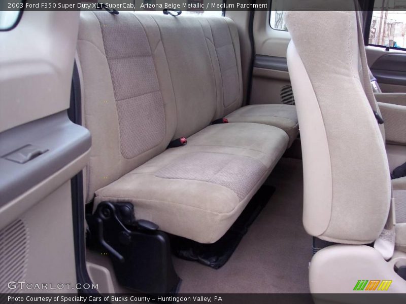 Arizona Beige Metallic / Medium Parchment 2003 Ford F350 Super Duty XLT SuperCab