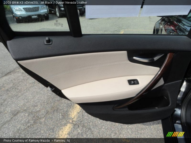 Jet Black / Oyster Nevada Leather 2009 BMW X3 xDrive30i