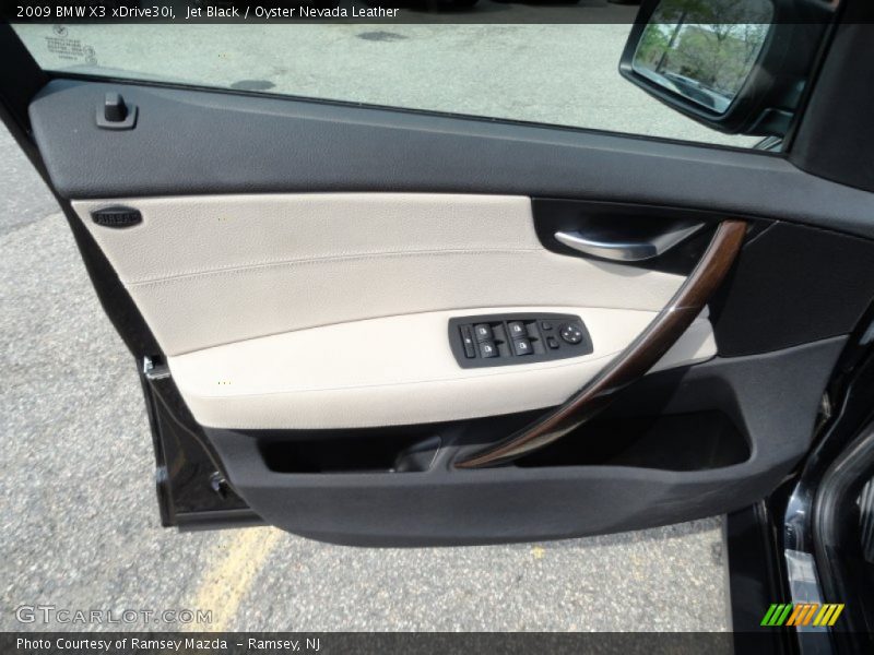 Jet Black / Oyster Nevada Leather 2009 BMW X3 xDrive30i