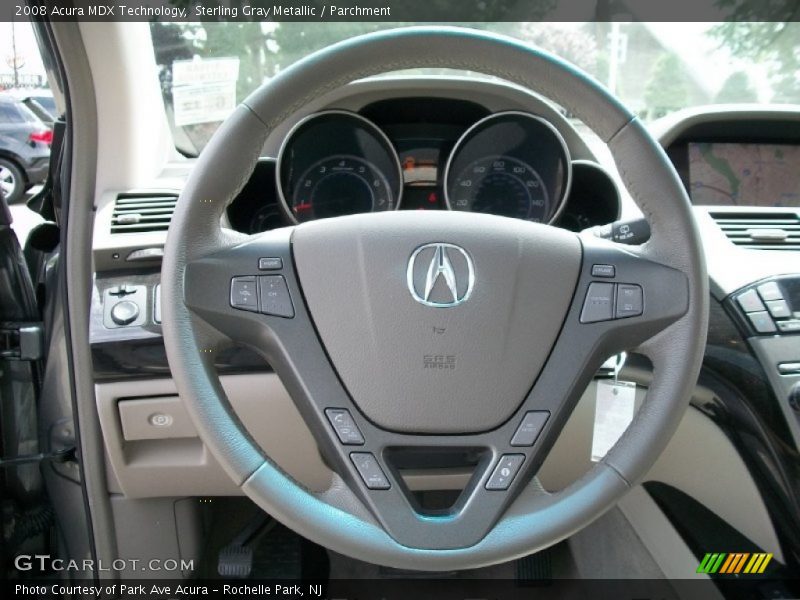 Sterling Gray Metallic / Parchment 2008 Acura MDX Technology
