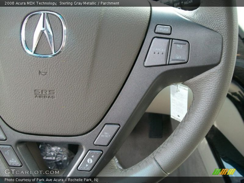 Sterling Gray Metallic / Parchment 2008 Acura MDX Technology