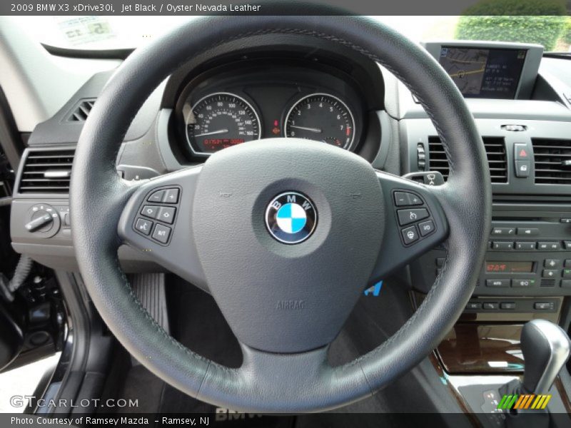 Jet Black / Oyster Nevada Leather 2009 BMW X3 xDrive30i