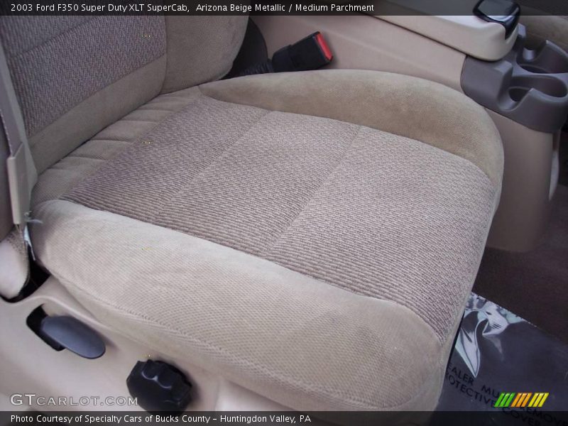 Arizona Beige Metallic / Medium Parchment 2003 Ford F350 Super Duty XLT SuperCab
