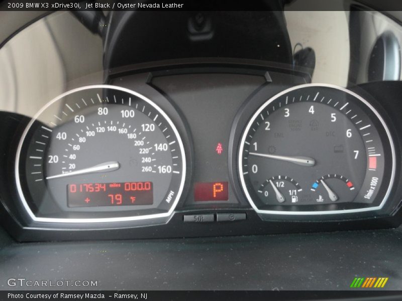 Jet Black / Oyster Nevada Leather 2009 BMW X3 xDrive30i