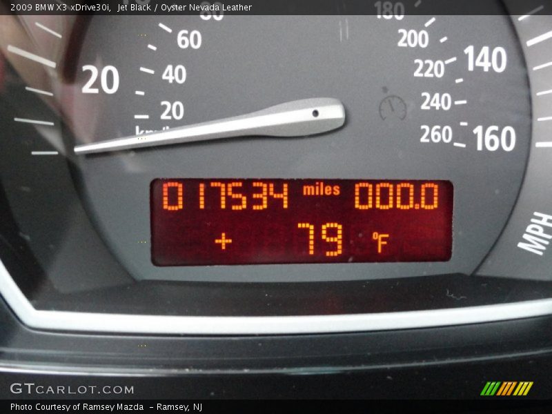 Jet Black / Oyster Nevada Leather 2009 BMW X3 xDrive30i