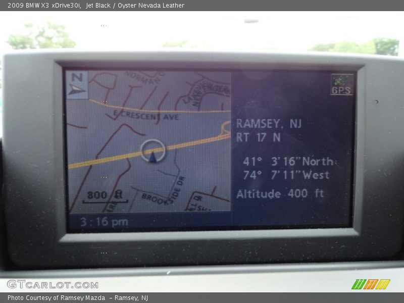 Jet Black / Oyster Nevada Leather 2009 BMW X3 xDrive30i