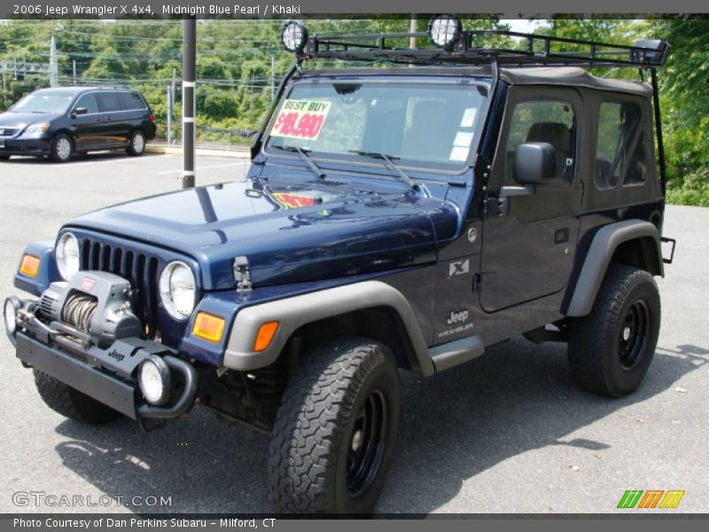Midnight Blue Pearl / Khaki 2006 Jeep Wrangler X 4x4