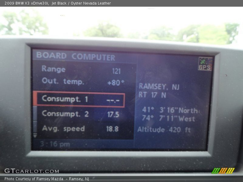 Jet Black / Oyster Nevada Leather 2009 BMW X3 xDrive30i