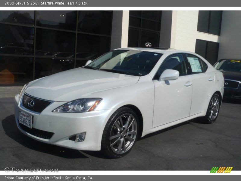 Starfire White Pearl / Black 2008 Lexus IS 250