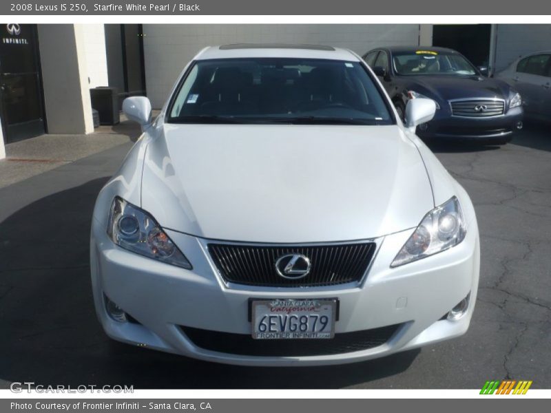 Starfire White Pearl / Black 2008 Lexus IS 250