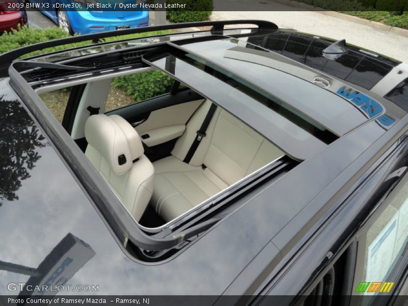 Jet Black / Oyster Nevada Leather 2009 BMW X3 xDrive30i