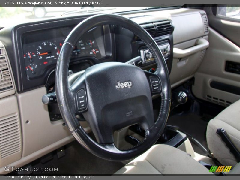 Midnight Blue Pearl / Khaki 2006 Jeep Wrangler X 4x4
