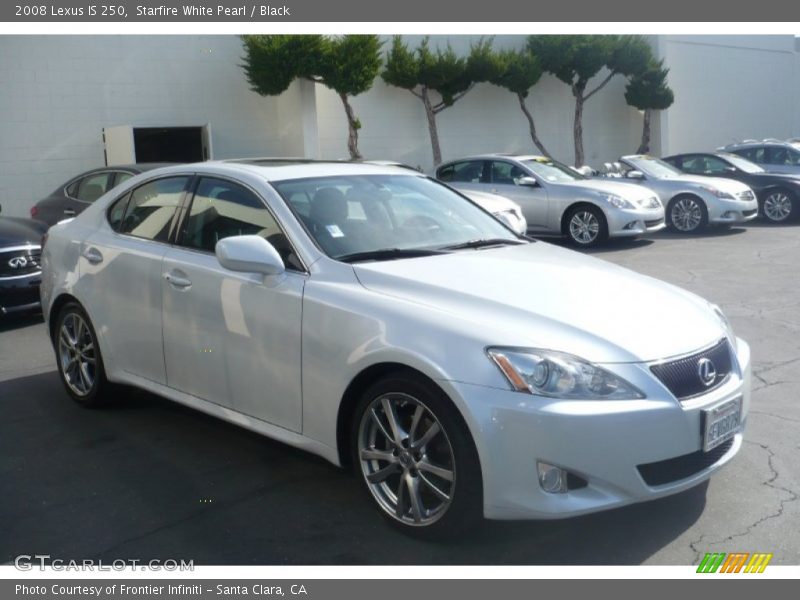Starfire White Pearl / Black 2008 Lexus IS 250