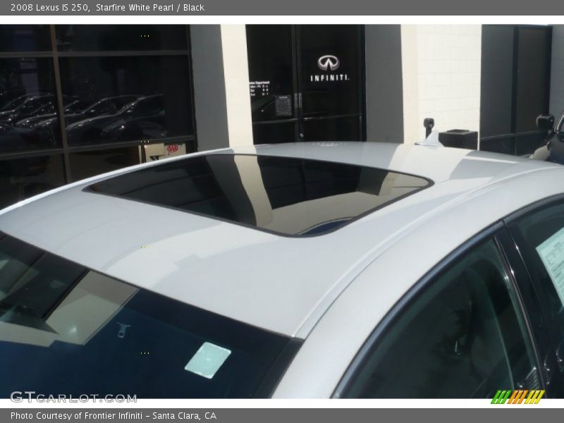 Starfire White Pearl / Black 2008 Lexus IS 250
